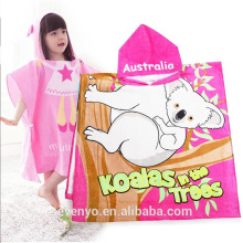 China fabricante niñas Australia Kolar rosa con capucha toalla de baño HBT-028